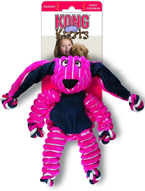 KONG Floppy Knots Bunny Dog Toy