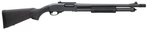 Remington Model 870 Express Tactical 12 Gauge 3 Inch Chamber 18.5 Inch Barrel Black Finish Black Synthetic Stock Ghost Ring Sights 7 Round