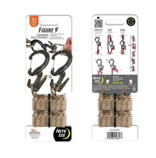 Nite Ize Figure 9 Carabiner Rope Tightener-Small