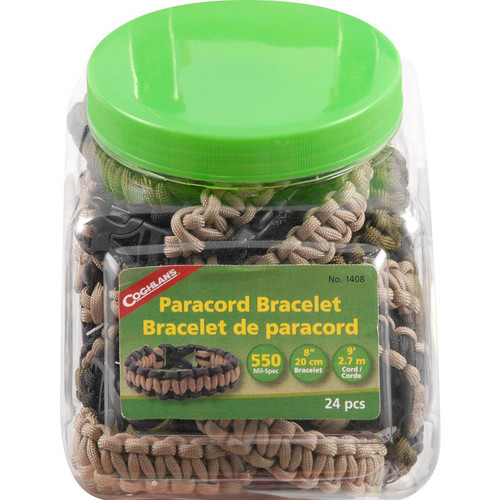Coghlan's Ltd. - Coghlan's Bowl of 8 inch Paracord Bracelets (24) 