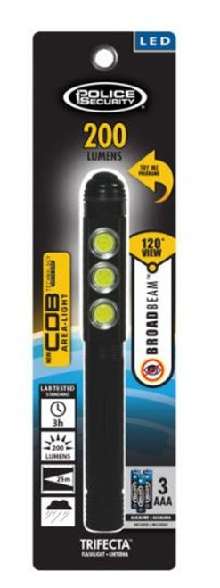 Police Security Tridecta LED Penlight -Black