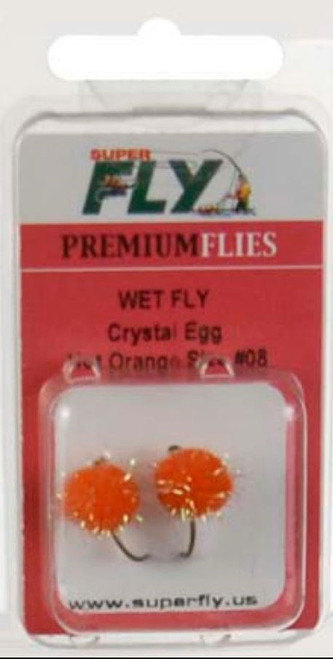 SuperFly Wet Crystal Egg- Hot Orange