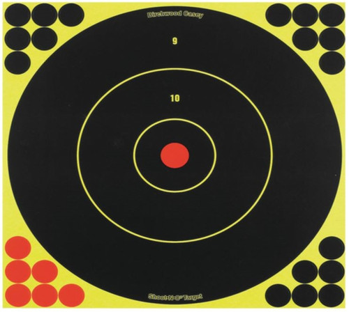 Birchwood Casey Shoot-N-C 12" Round Bullseye - 12 Pack with 288 Pasters