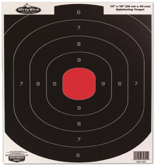 Birchwood Casey Dirty Bird Paper Silhouette Target Black/Red - 8 Pack