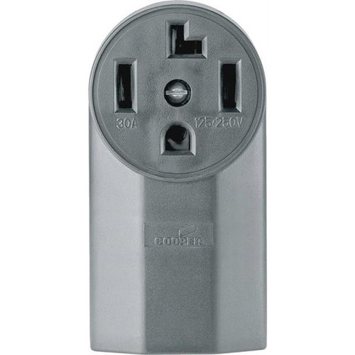 Cooper Wiring Grounded Electrical Receptacle 30A