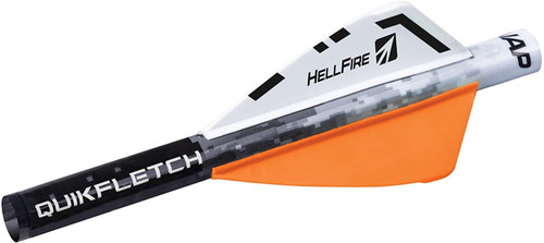 NAP QuikFletch HellFire 2" Orange Vanes