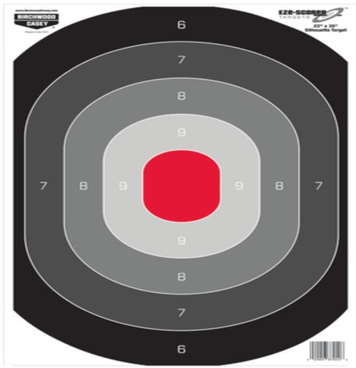 Birchwood Casey Eze-Scorer Oval Silhouette Paper Target 23x25" - 5 Pack