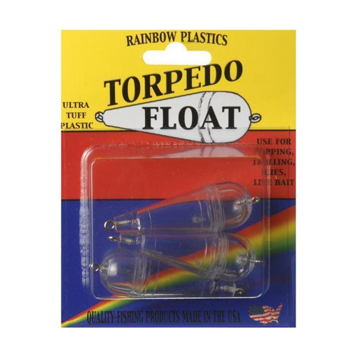 Rainbow Plastics Torpedo Bubble Float 1/4 oz- 3 Pack