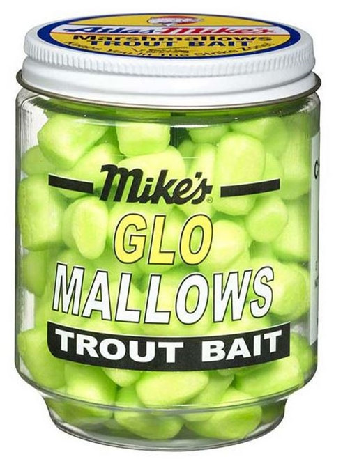 Mike's Glo Mallows Chartreuse-Cheese Trout Bait