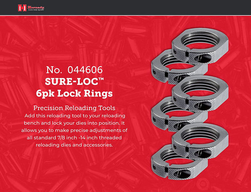 Hornady Sure-Loc Lock Rings- 6pk