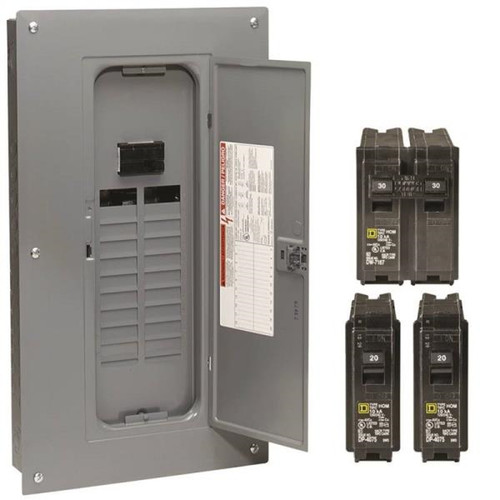 Square D Convertible Mains Breaker Value Pack Load Center