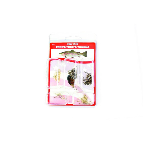 Eagle Claw Trout Hook Assortment Clam