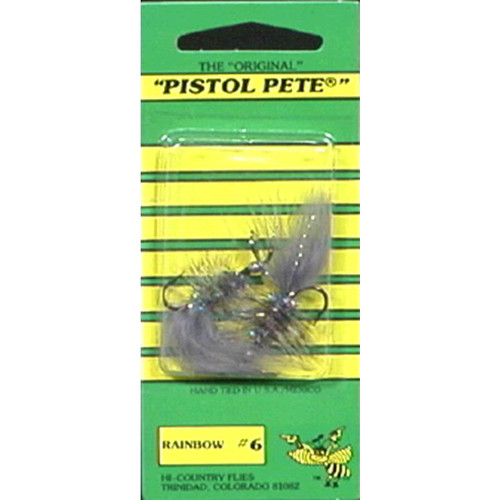 Pistol Pete Rainbow Hi-Country Flies #6 - 2 Pack 