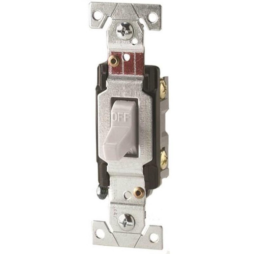 Cooper Wiring Lighted Toggle Switch - White