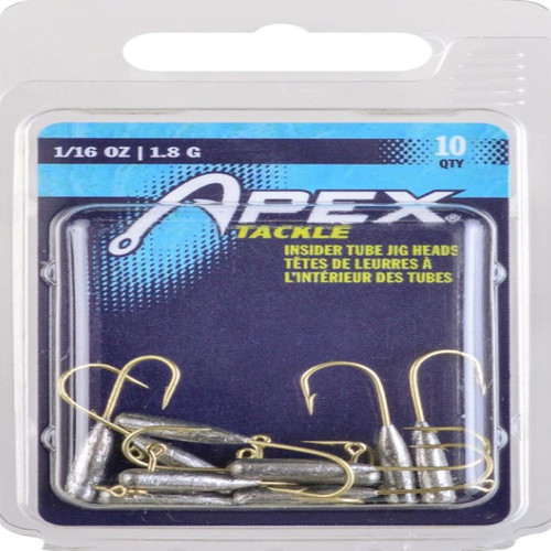 Apex Tube Jigheads 1/16 oz. - 10 Pack