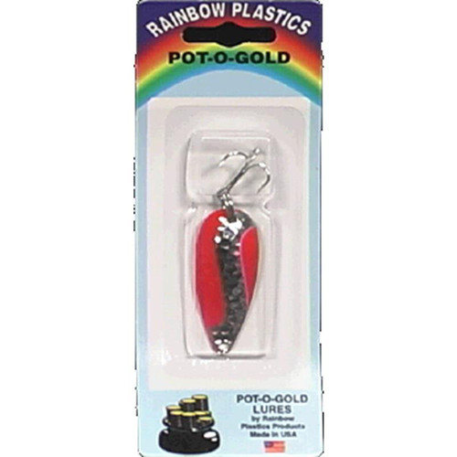Rainbow Plastics Pot-O-Gold - Hammered Nickel /Flourescent Stripe 1/4 oz.