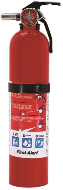 First Alert Rechargeable Fire Extinguisher - Red