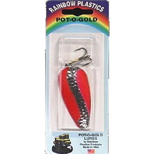 Rainbow Plastics Pot-O-Gold - Hammered Nickel /Red 1/2 oz.
