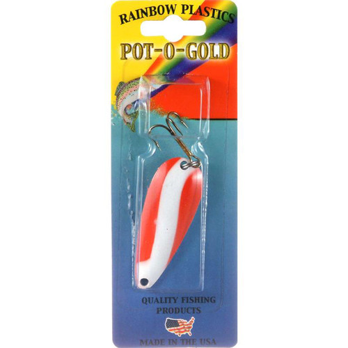 Rainbow Plastics Pot-O-Gold - Red & White Stripe 1/2