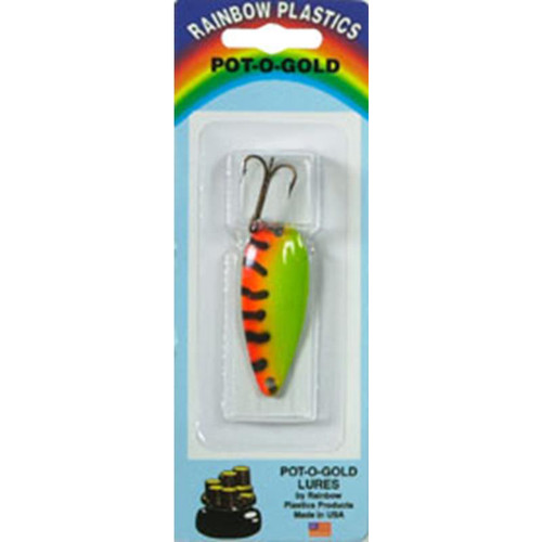 Shasta Cripplure Trolling Spoon- Glow Fire Tiger