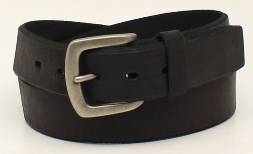 Ariat Mens Black Embossed Logo Belt