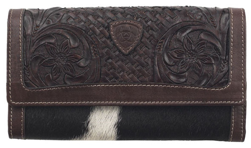 Ariat Alexandria Embossed Sunflower Flap Over Wallet