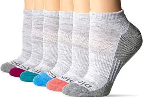 Dickies Womens Dri-Tech Advanced Moisture Wicking Low Cut Socks - 6 Pack