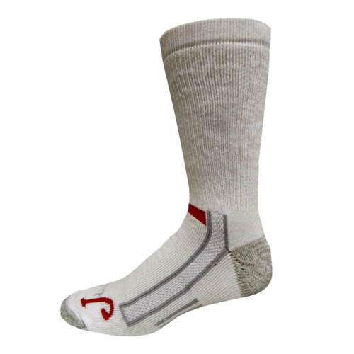 Justin Full Cushion Crew Sock - White