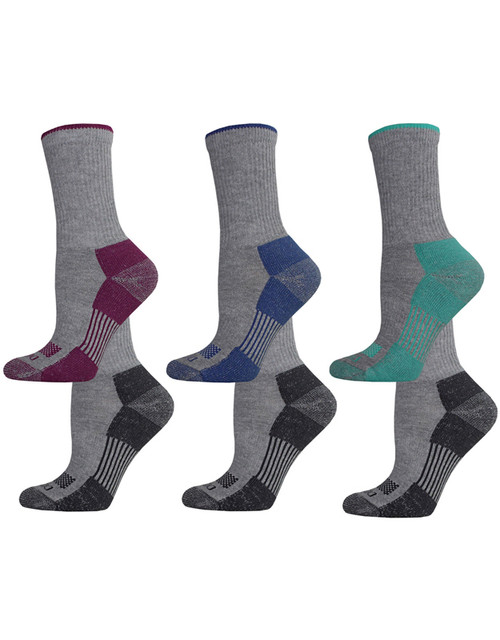 Dickies Womens Dri-Tech Crew Socks - 6 Pack - Size 6-9