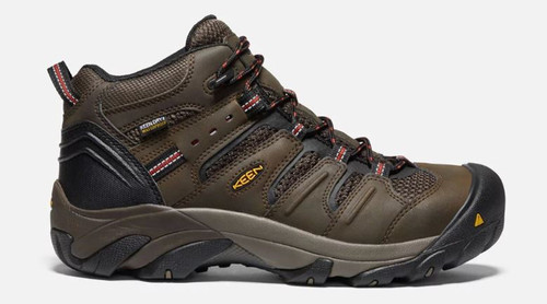 Keen Mens Lansing Mid Waterproof Steel Toe Work Boots