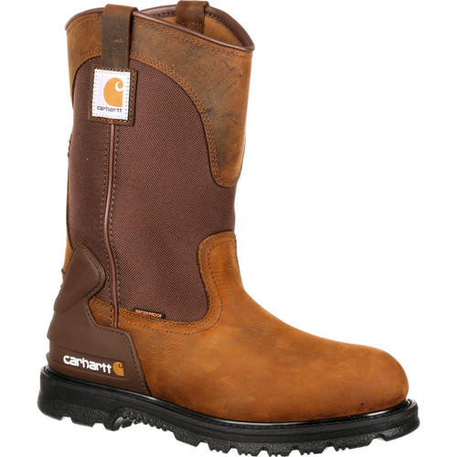 Carhartt Mens 11" Waterproof Steel Toe Wellington Work Boot