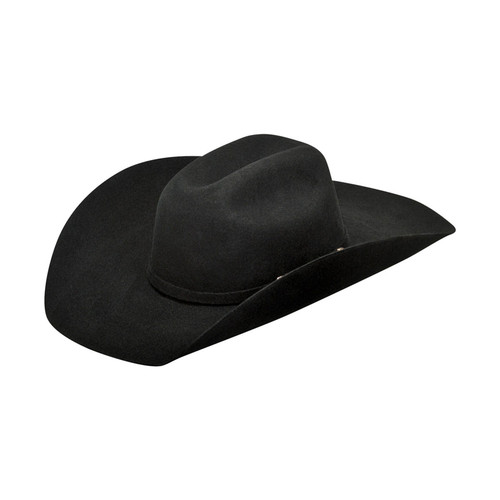 Ariat - Youth Black Western Wool Hat - 4" Crown