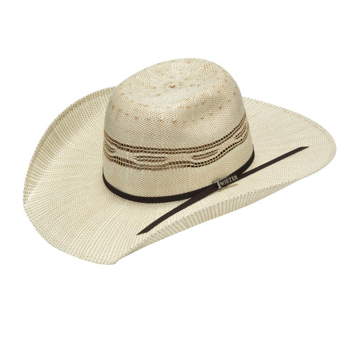 M&F - Youth Twister Bangora Tan/Ivory Hat