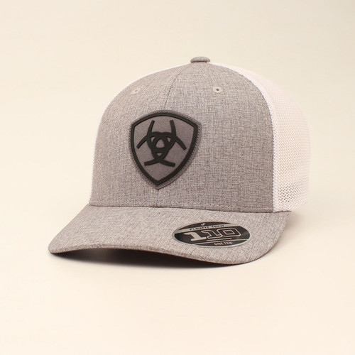 Ariat Mens Grey Medium Profile Signature Logo Cap