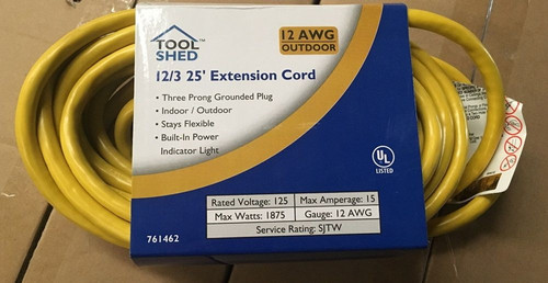 Tool Shed 25' Extension Cord with Lighted End