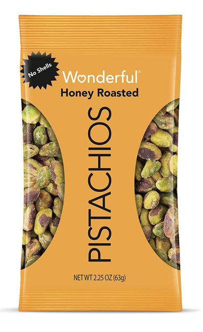 Wonderful Pistachios No Shell Honey Roasted- 2.5oz Bag