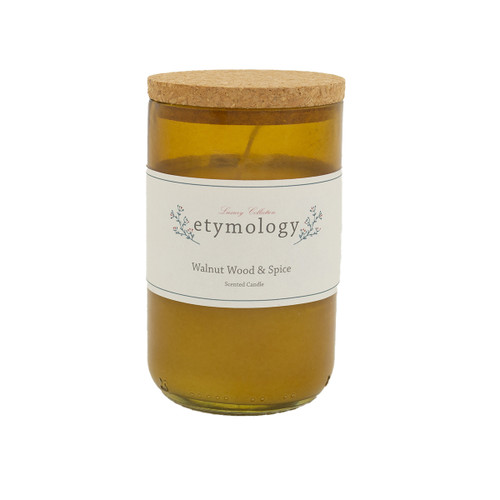 Etymology Walnut Wood & Spice Scented Candle