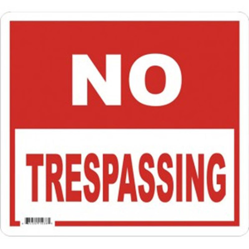 Ozark Leather - No Trespassing Sign