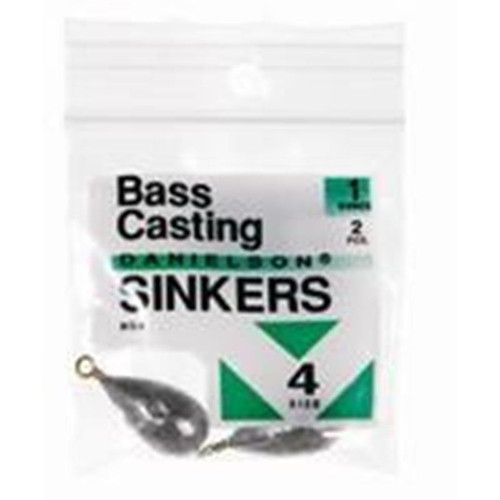 Danielson Bass Casting Sinkers- Size 6