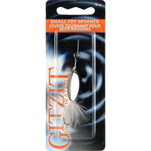 Gitzit Small Fry Spinners 1/8oz- White Dot