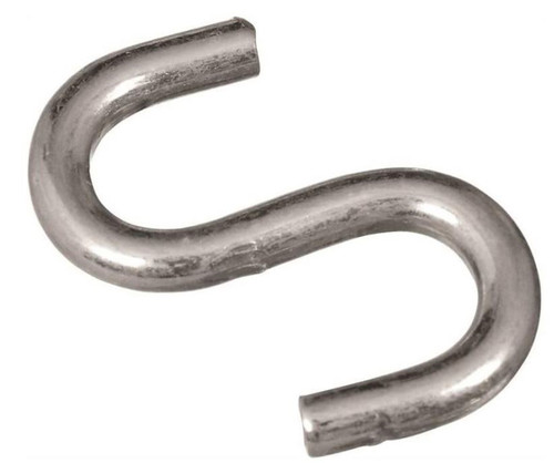 Orgill - National Hardware Open Steel S-Hook - 1 1/2" Zinc
