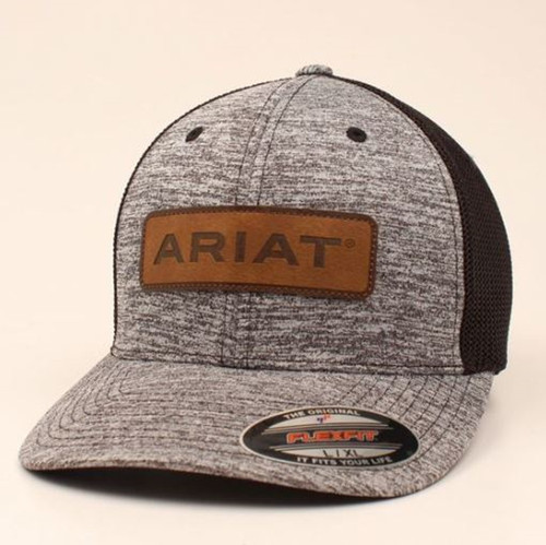 Ariat Mens Black Signature Logo Flexfit Ball Cap