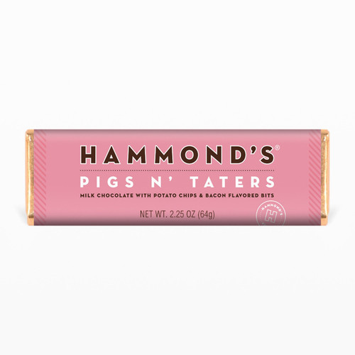 Hammond's Candies Pigs N' Taters Milk Chocolate Candy Bar