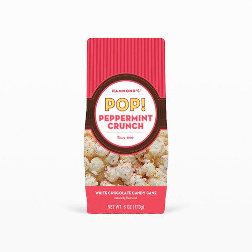 Hammond's Candies White Cheddar Popcorn w/Peppermint Crunch Topping