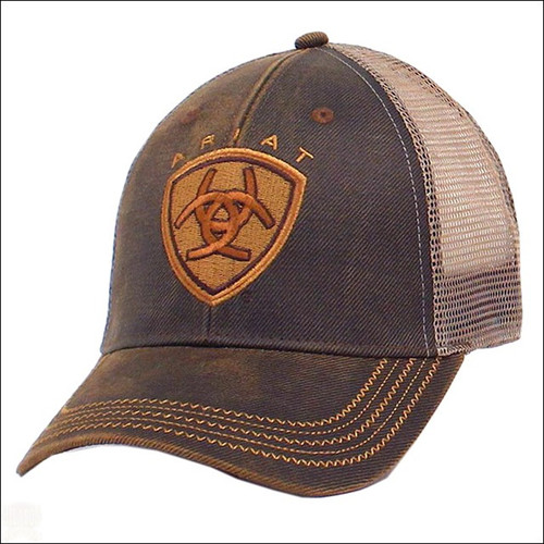 M&F Western - Mens Oil Skin Mesh Hat