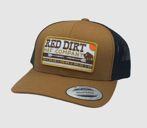 Red Dirt Hat Co. Caramel Brown and Black w/"Arrows" Patch