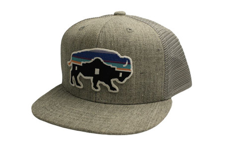 Red Dirt Hat Company Heather Grey/Grey Alamo Buffalo