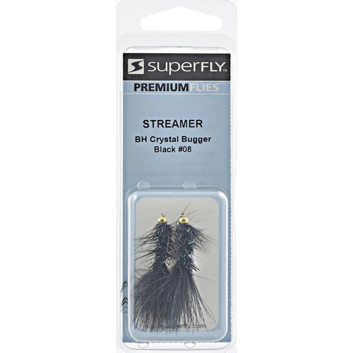 Superfly Streamer BH Crystal Bugger Black- #8 