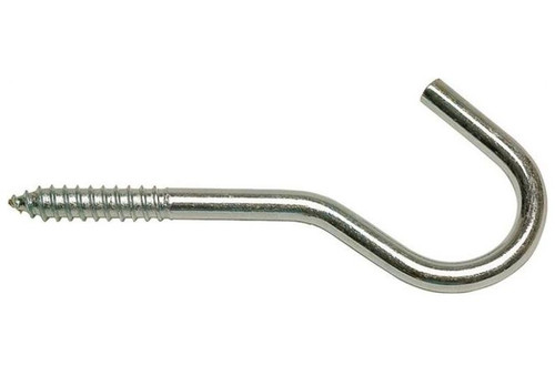 Screw Hook 3/8 X 4 Zinc Plated