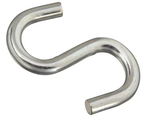 National Hardware 4" Zinc Plated Steel Open S-Hook